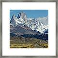 Fitz Roy, Mountain, Patagonia Framed Print