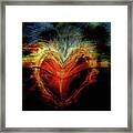 Flamed Heart Framed Print