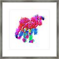 Flamingo Flock In Abstract Framed Print