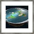 Flat Earth Framed Print