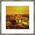 Florence At Sunset Framed Print