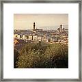 Florence Italy Cityscape Framed Print