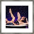 Achelois And Sister Bathing In The Galaxy Framed Print