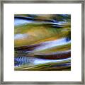 Flowing Water Abstract Norway Framed Print