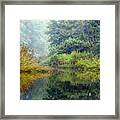Rowing On The Brook At Dawn Framed Print