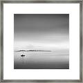 Foggy Morning On Casco Bay Framed Print