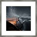 Foggy Over Ijen Crater Framed Print