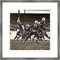 Football Game In Progress Framed Print