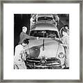 Ford Automobile Assembly Line Framed Print