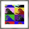 Foster Dog Pop Art Framed Print