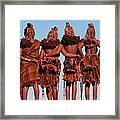 Four Himba Women, Namibia, Africa Framed Print