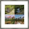 Four Seasons - Hallett Peak Framed Print
