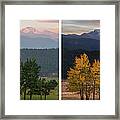 Four Seasons - Longs Peak Framed Print