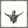 Freedom - Double Exposure Man With Tree Framed Print