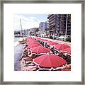 French Riviera Beach Framed Print
