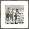 Friendship Dance Quote Framed Print