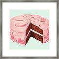 Frosted Layer Cake Framed Print