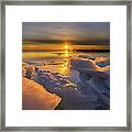 Frosty Sunset Framed Print