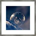 Frozen Bubble In Space Framed Print