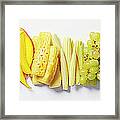 Fruit & Vegetable Color Wheel Framed Print