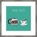 Funny Cup Of Coffee And Funny Coffee Framed Print