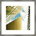 Futuristic Financial Buildings Framed Print