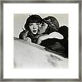 Gary Cooper And Colleen Moore Framed Print