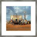 Gas Station - In The Middle Of Nowhere 1940 Framed Print