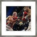 Gatti And Ward Trade Punches Framed Print
