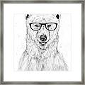Geek Bear Framed Print