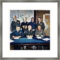 General Eisenhower With Staff Framed Print
