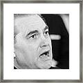 George C. Wallace Speaking At Press Framed Print