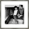 George Lazenby And Diana Rigg Framed Print