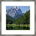 Germany, Bavaria, View Of Waxenstein Framed Print