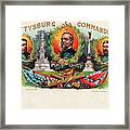 Gettysburg & Commanders Framed Print