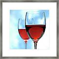 Glass Of Red Wine Framed Print