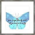 Go Fly Quote Framed Print