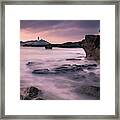 Godrevy Point Lighthouse, Cornwall Framed Print