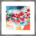 Going Somewhere- Abstract Art By Linda Woods Framed Print