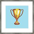 Gold Cup Trophy Framed Print