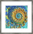 Golden Whirlpool Framed Print