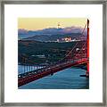 Golden Gate Bridge From Marin Headlands Framed Print