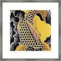 Golden Koi Fish Framed Print