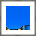 Golden Railing Framed Print