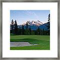 Golf In The Rockies Framed Print