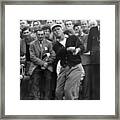 Golfer Arnold Palmer Competing Framed Print