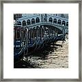 Gondolas Of Venice Framed Print
