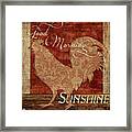 Good Morning Sunshine Framed Print