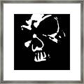 Goth Dark Skull Graphic Framed Print