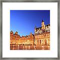 Grand Place At Night Framed Print